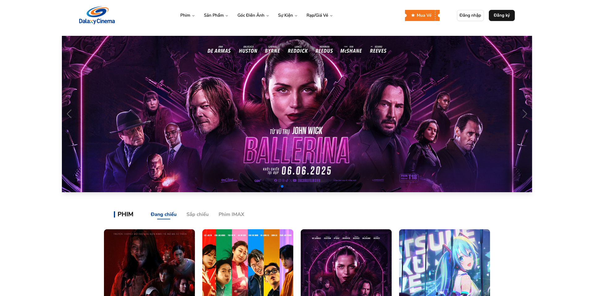 Galaxy Cinema Clone Project